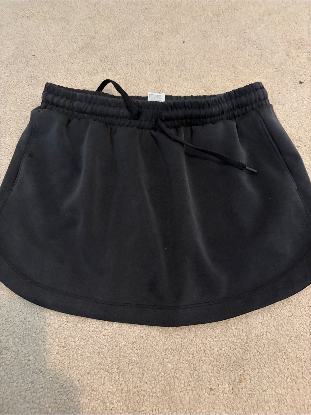 all in motion Black Athletic Drawstring Mini Skirt